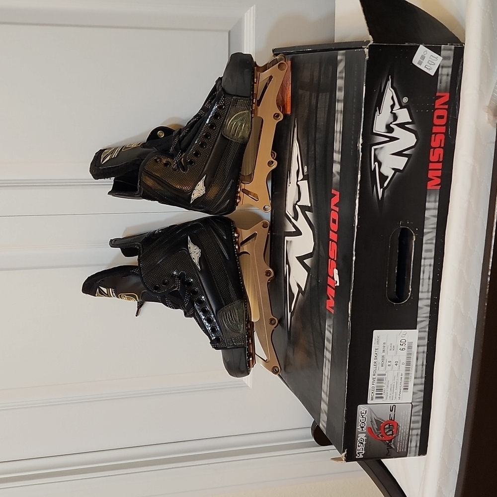 Mission hockey skates without wheels!  Ask pictured!